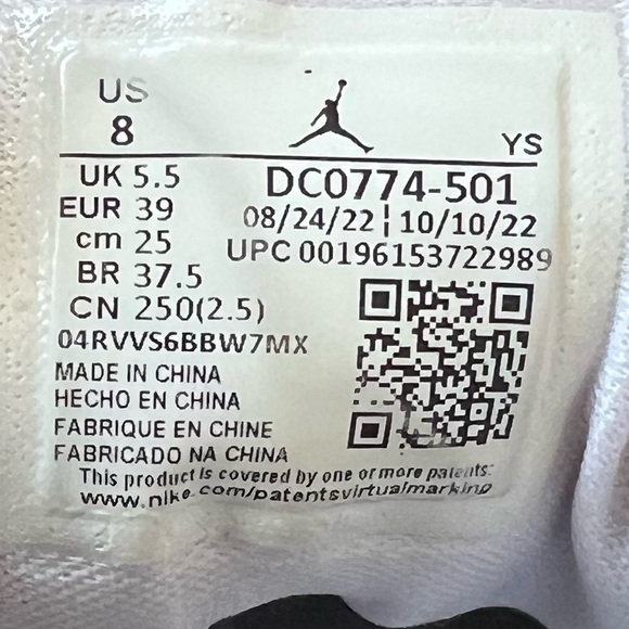 Jordan 1 Low Barely Grape Sneakers - Picture 12 of 12